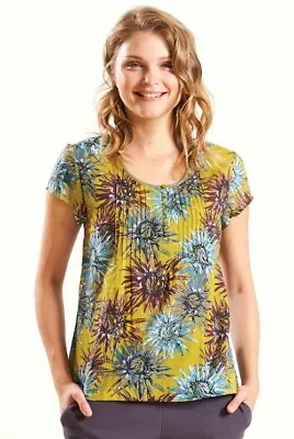 £19.99 • Buy  Nomads Cap Sleeve  Scoop Neck Floral Shirt/ Blouse Boho HIPPY  Cotton Voile