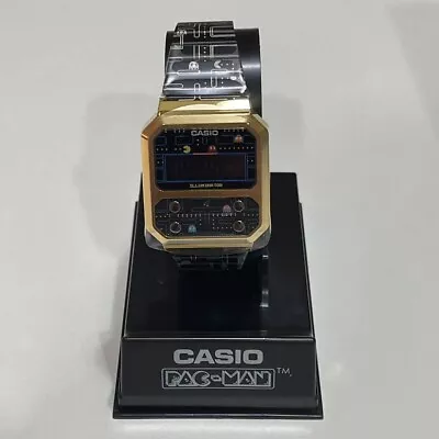 Casio A100WEPC-1BJR Pac-Man Collaboration Watch Gold & Black Limited Collection • $200