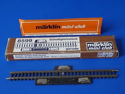 MARKLIN Z - 8599 - Switch / Circuit Contact Track - Mini-club / BOX - EXC • $8.95