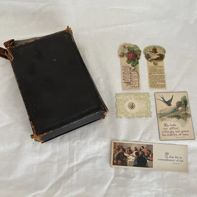 The Holy Bible  Old & New Testaments | G.E Eyre & W. Spottiswoode Antique 1880s • £23.65