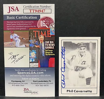 PHIL CAVARRETTA JSA Signed Autograph 1978 Grand Slam Chicago Cubs HOF • $24.99