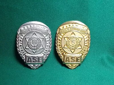 Vtg Obsolete Mexican Police Badge Id Policia Agencia De Seguridad Estatal • $99.99