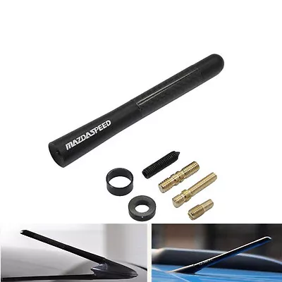 NEW MAZDASPEED Carbon Fiber Short Antenna 4.7inch Antenna Fit Mazda All Model  • $15.99