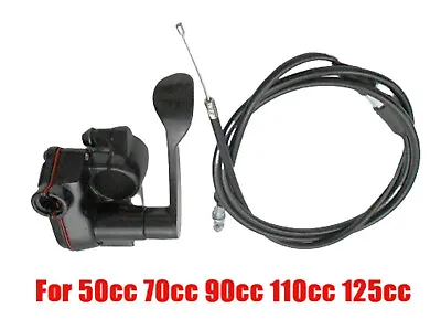 Universal Motorcycle ATV Pit Bike 50-150cc Thumb Throttle Accelerator Cable Set • $10.26