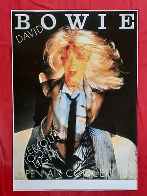 $249.95 • Buy +++ 1983 DAVID BOWIE Concert Poster  Serious Moonlight  Super-Rare Tour Blank!!!
