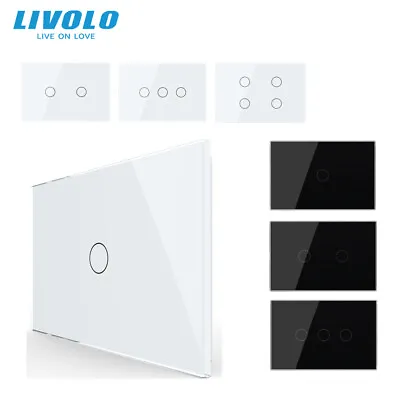 LIVOLO AU Standard 1/2/3/4 Gang 1/2 Way Wall Touch Light Switch No Neutral Wire • $27.31