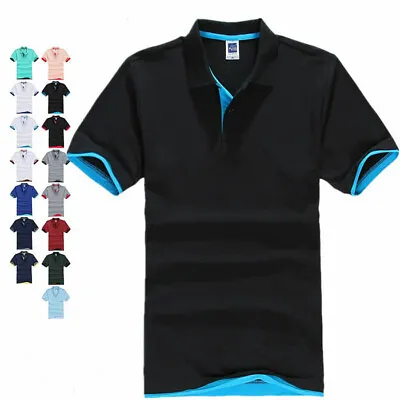 Au Stock Casual Mens Unisex Cotton Polo Shirt Basic Tee Top T-shirt Mt002 • $19.99