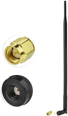 900MHz 3G 4G 9Dbi External Omni Rubber Duck Antenna RP-SMA + SMA For Cell Phone • $10.50