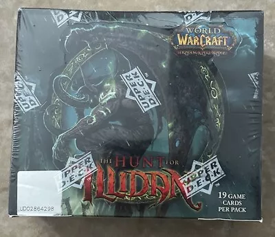 World Of Warcraft CCG The Hunt For Illidan Factory Sealed Booster Box Upper Deck • $339.99