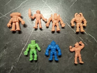 Vintage 1980's Mattel M.U.S.C.L.E. Muscle Men Toy Action Figures Lot 7 Figures • $25.99