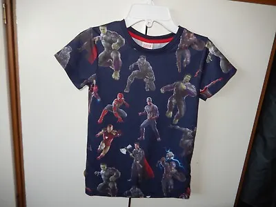 Boy's Marvel Superheroes T Shirt Age 8 Years • £1.99