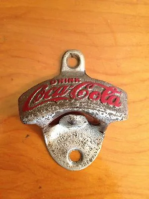 Vintage Cast Iron Coca-cola Starr  X  Old Wall Mounted Bar Bottle Opener Rare • $89.99