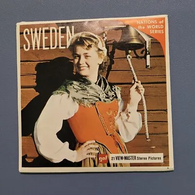 Vintage Color Gaf B151 Sweden Nations Of The World View-master 3 Reels Packet • $24