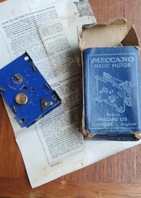 £4.99 • Buy Meccano Magic Motor In Original Box No Key