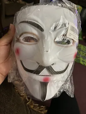 $19.99 • Buy Lot Of 3 V For Vendetta Mask Fawkes Anonymous Props For Halloween Costume