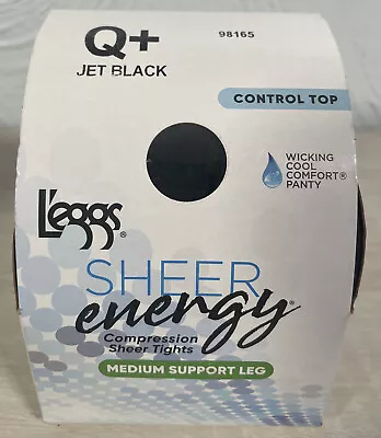$10 • Buy Leggs Sheer Energy Control Top Pantyhose | Satin Gloss Medium Support | 1 Pair