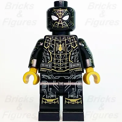 Marvel Super Heroes LEGO® Spider-Man Black & Gold Suit Minifigure 76195 Sh774 • $27.99