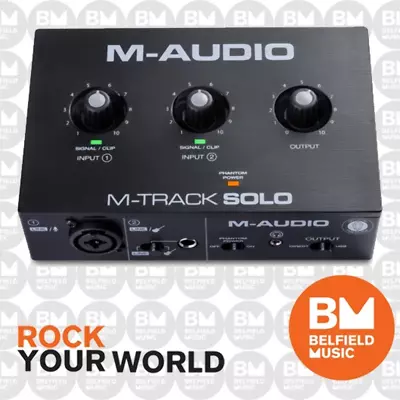 M-Audio M-Track Solo USB Audio Interface - Brand New - Belfield Music • $89