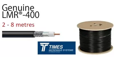 LMR-400 Times Microwave 50 Ohm Low Loss Coaxial Cable Radio HAM 2-8 Metres • £15.70
