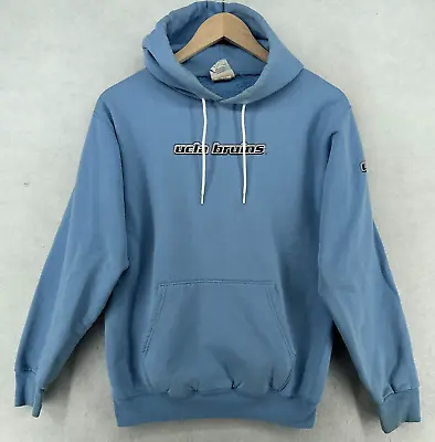 UCLA UNIVERSITY OF CALIFORNIA BRUINS CHAMPION Hoodie Sweatshirt Mens Size S Blue • $12.50