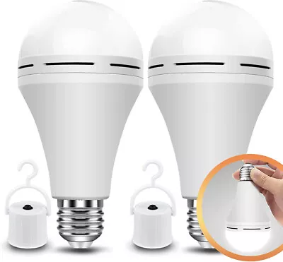 2PCS E27 7W 9W 12W Rechargeable Emergency LED Bulb Multi-Function Battery Backup • $12.29
