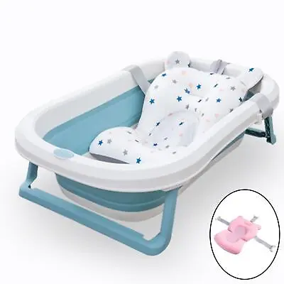 Baby Bath Seat Support Mat Foldable Baby Bath Tub Pad • £9.01