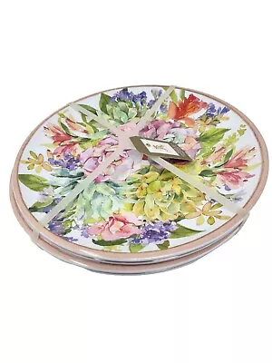 Rachel Ashwell  Floral Succulents Melamine Dinner Plates Set Of 4 • $22.99