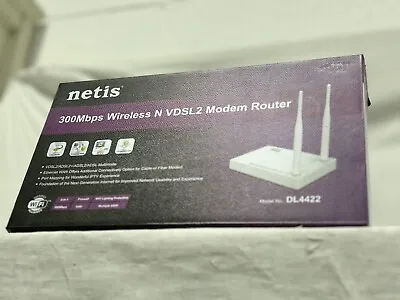 Netis DL4422 300Mbps Wireless N VDSL2 Modem Router  • £14.99