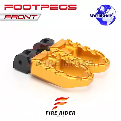 BUZZ Touring Front Wide Foot Pegs Gold For XV125 Virago 97 98 99 00 • $47.22