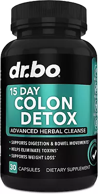 Colon Cleanser Detox For Weight Flush - 15 Day Intestinal Cleanse Pills & Pro • $13.78