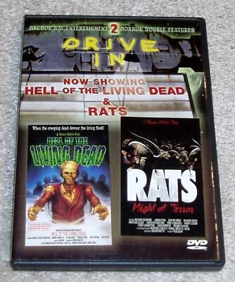 Hell Of The Living Dead / Rats DVD Cult Horror Drive-In Double Feature Mattei • $2.99