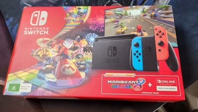 $350 • Buy Nintendo Switch Neon Joy-Con Console With Mario Kart 8 Deluxe & 3 Months Online