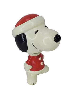 VTG Peanuts 1958/1966 Bobble Head Santa Snoopy Christmas Dog Handmade In Korea • $23.49