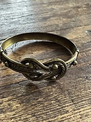 Finland Bronze  Bracelet  Vintage Brutalist Kalevala Koru • $69