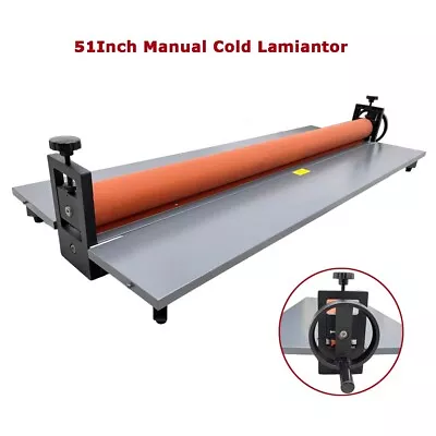 51'' Manual Cold Roll Laminating Machine Desktop Vinyl Film Photo Cold Laminator • $366.73