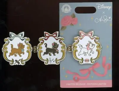 Marie Toulouse Berlioz Aristocats Ann Shen Tri Fold Hinged Disney Pin 154279 • $24.95