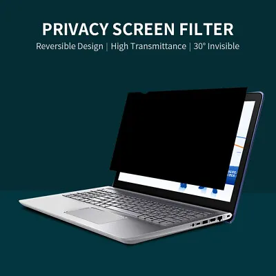 15.6  Laptop Privacy Screen Film Protector Filter Computer Desktop Monitor • £11.49