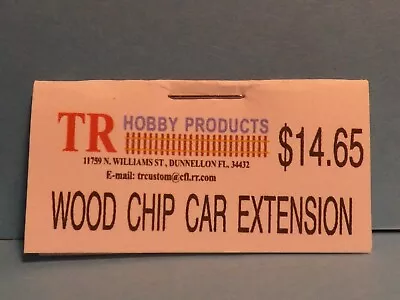 WOOD CHIP CAR EXTENSION Laser Cut  N SCALE  • $14.65