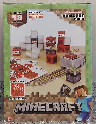 Minecraft Overworld Minecart Pack Paper Craft #16713 2015 Mojang • $27.19