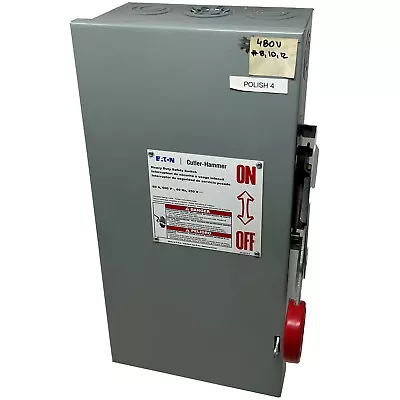 Eaton DH362UGK Safety Switch 60A 3P 600VAC/250VDC Type DH Non-Fusible • $80
