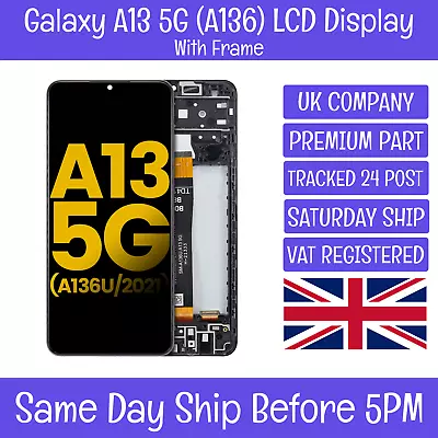Samsung Galaxy A13 SM-A136U A136B LCD Screen Display Touch Digitizer +Frame • £18.99