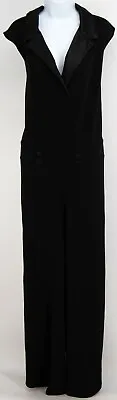 $44.99 • Buy NEW Ashley Stewart Black Tuxedo Wide Leg Jumpsuit Womens Plus Size 30/32