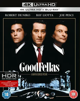 Goodfellas (1990) (4K UHD Blu-ray) Joe Pesci Lorraine Bracco Paul Sorvino • £14.73