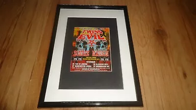 ROB ZOMBIE & MARILYN MANSON 2012 Tour-framed Original Advert • $21.46