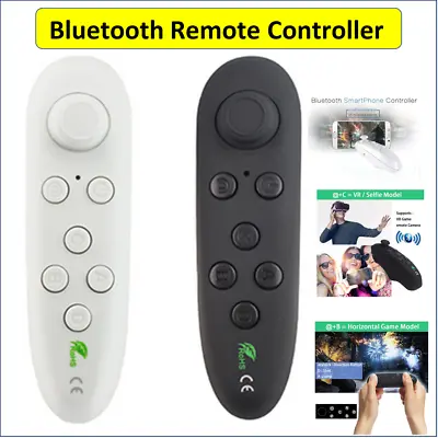 Bluetooth Wireless VR Box Gamepad Remote Controller For IOSiPhone & Android ETC • £6.95