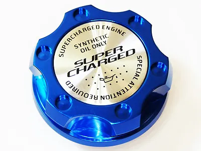 Fits Dodge Viper Rt Srt & Ram Srt10 Supercharged Hemi Billet Engine Oil Cap Blue • $24.95