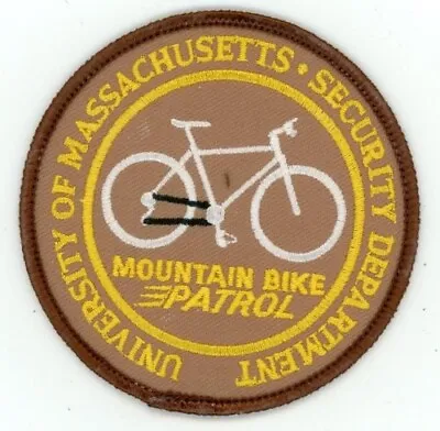 Massachusetts Ma University Of Mass Security Bike 3 Inch Patch Sheriff Police • $4.99