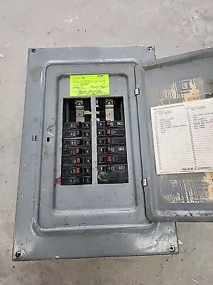 Square D 125 3 Phase 4 Wire Main Lug Qo Panel W/ Cover & Breakers • $250