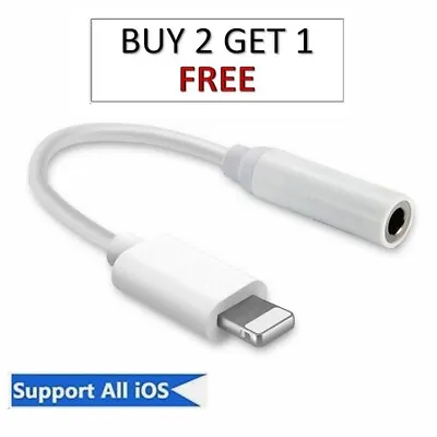 For Apple IPhone Headphone Adapter Jack 8 Pin To 3.5mm Aux Cord Dongle • $4.65