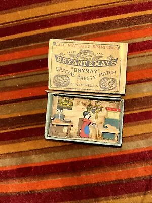 Woodcarving Bryant & Mays Matchbox Model German Antique  • £8